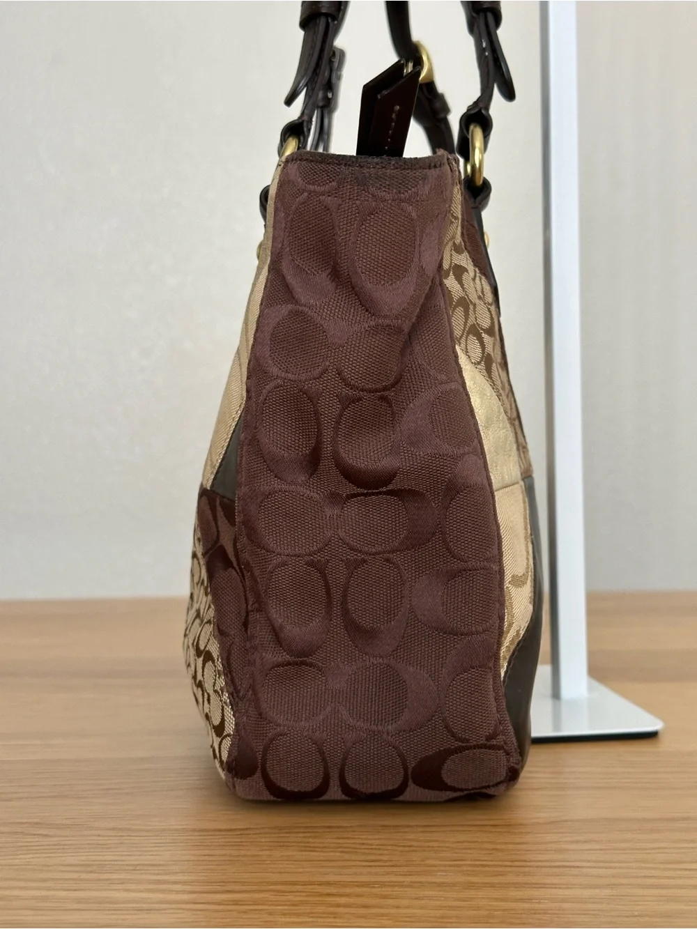 Coach Patchwork Tote Zippy Bag